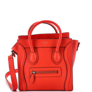 Celine Luggage Bag Grainy Leather Nano #260670C14B